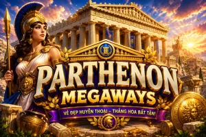 Đền thờ Acropolis rực sáng bức tượng Athena trong game SV88 PARTHENON