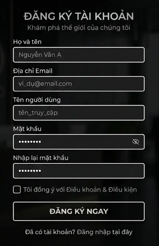 Đăng ký tài khoản SV88